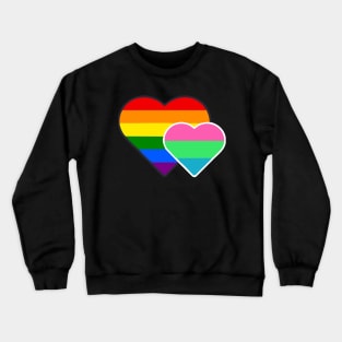 Polysexual Double Heart Crewneck Sweatshirt